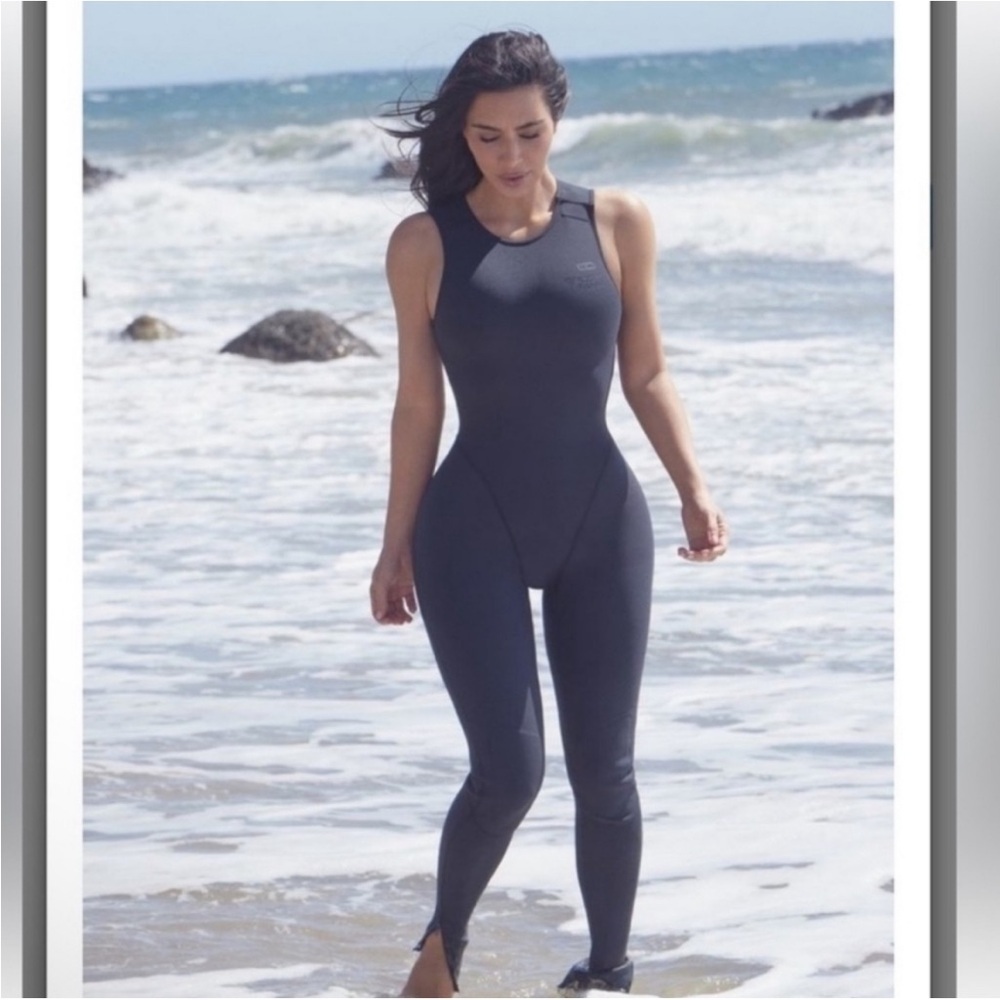 NWT Skims Scuba one piece Sport full length gray XL - Picture 2 of 14